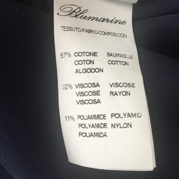 Blumarine Dark Blue Lace Short Skirt Sz 4 US $395 - Picture 10 of 13